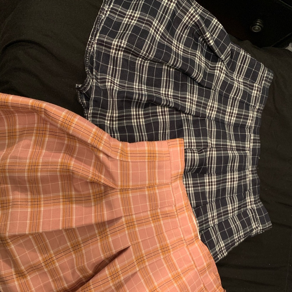 Plaid skirts